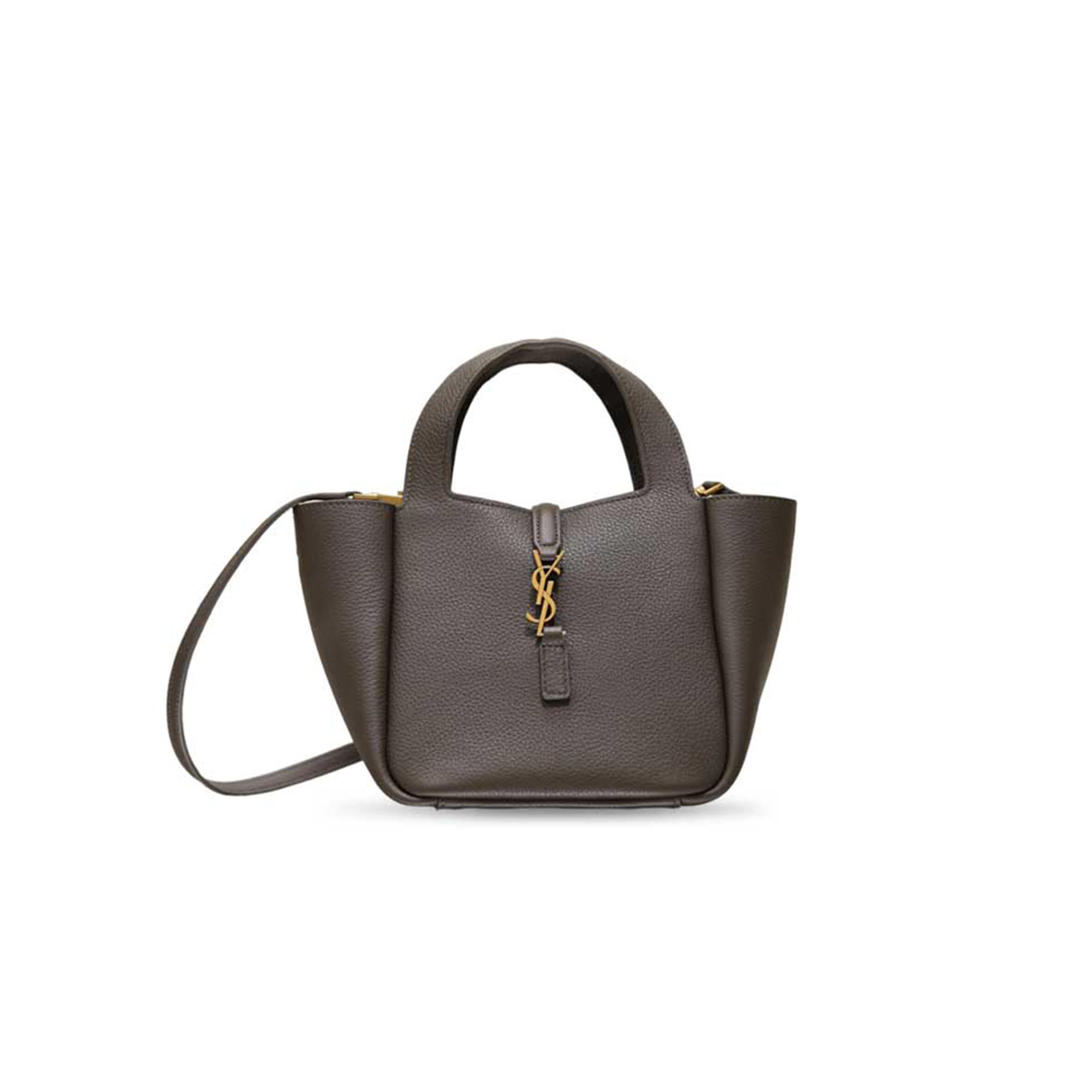 YSL LE 5 À 7 BABY BEA IN GRAINED LEATHER 872469 (18*15*13cm)